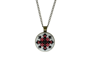 Набір для вишивання кулона із закодованим ім'ям "Зоряна" MES129